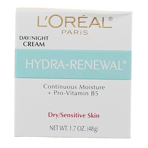 L’Oreal ParisDermo-Expertise Hydra-Renewal Continuous Moisture Cream Dry/Sensitive Skin 1.70 oz (Pack of 4)