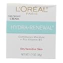 L’Oreal ParisDermo-Expertise Hydra-Renewal Continuous Moisture Cream Dry/Sensitive Skin 1.70 oz (Pack of 4)