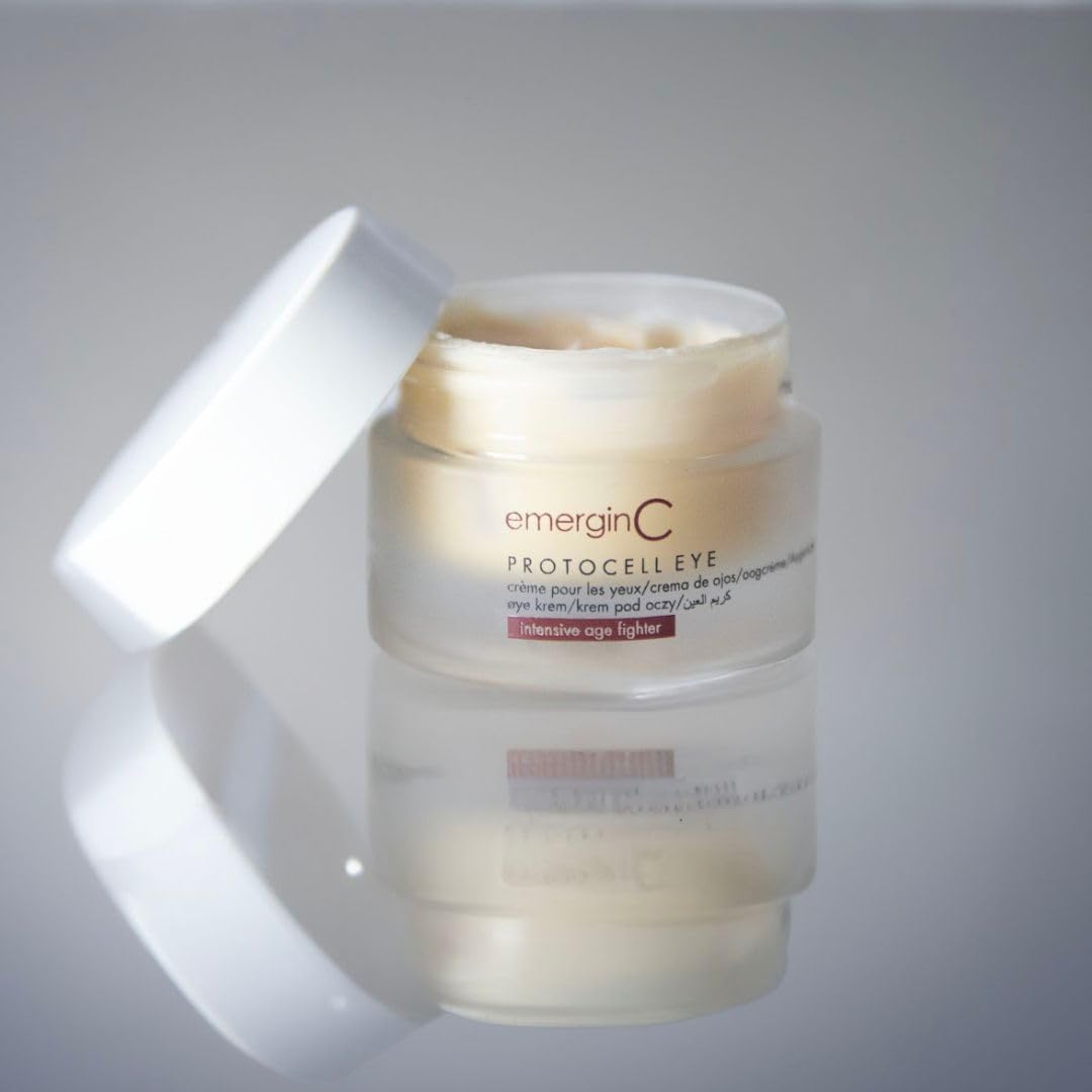 emergin C Protocell Eye Cream - Plant Stem Cell Eye Treatment with Hyaluronic Acid to Address Visible Signs of Aging (0.5 oz, 15 ml)
