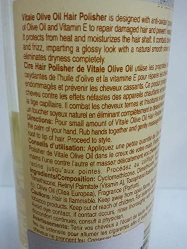 Vitale Vitale olive oil hair polish 6 fluid ounce, White, 6 Fl Ounce