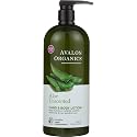 Avalon Organics Hand & Body Lotion for Dry Skin Aloe Unscented, 32 OZ