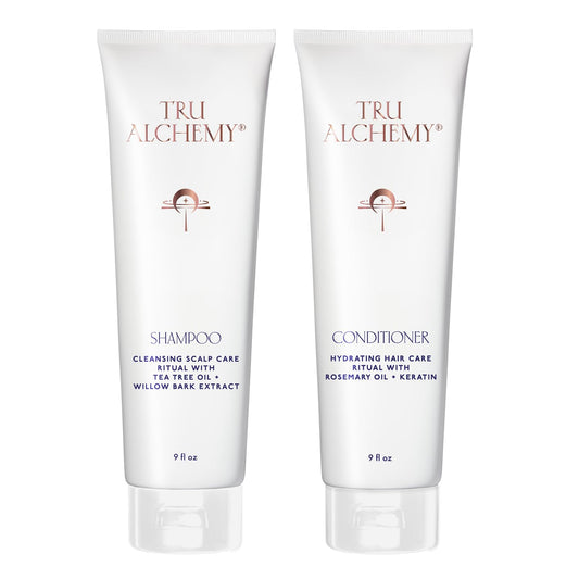 Tru Alchemy Shampoo & Conditioner - Best Shampoo and Conditioner for Dry Damaged Hair - Speed Up Hair Growth and Boost Volume, 9 fl oz.