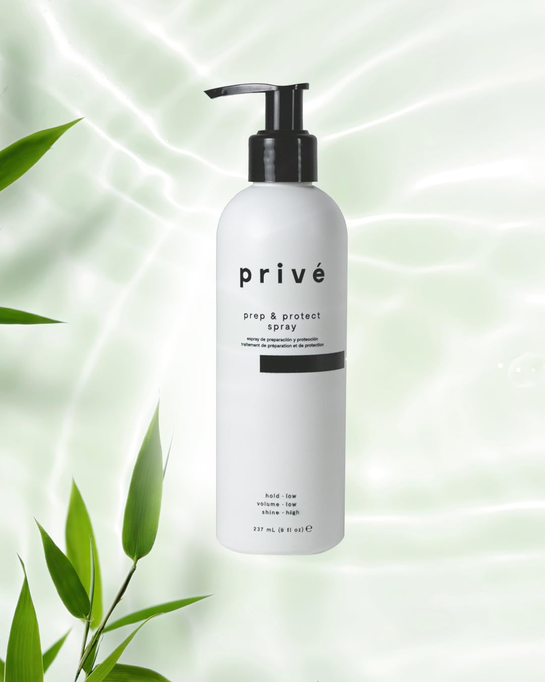 Privé Prep & Protect Blow Dry Hair Cream - Lightweight Hair Styling Cream with Heat Protection - Jojoba, Green Tea & Kukui Oil Help Strengthen