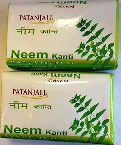 Patanjali Kanti Neem Soap (Body Cleanser) 75gm (Pack of 2)