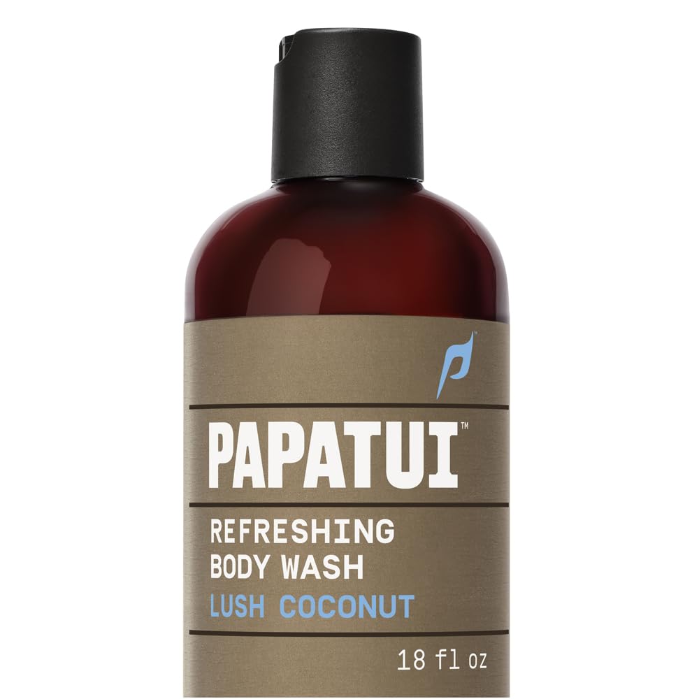 PAPATUI by Dwayne Johnson Refreshing Body Wash for Men | Exfoliating, Hydrating & Made with Coconut Oil | Lush Coconut | 18 oz Beauty and Personal Care PAPATUI Default Title