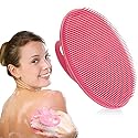 INNERNEED Soft Silicone Body Cleansing Brush Shower Scrubber, Gentle Exfoliating and Massage for All Kinds of Skin (Pink)