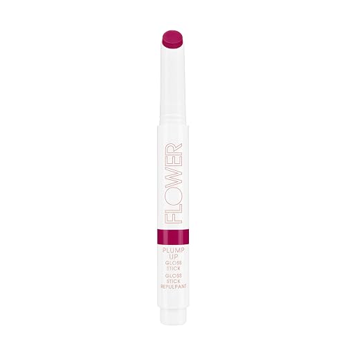 FLOWER Beauty By Drew Barrymore Plump Up Lip Gloss Stick - Lip Plumper - Nourishes + Hydrates Lips - Buildable + Dewy Finish - Heated