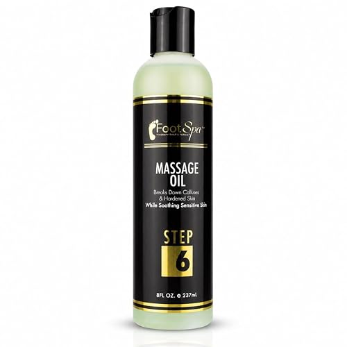 Foot SPA Pedicure Massage Oil - Tea Tree, Peppermint & Eucalyptus Blend for Callus Softening & Cracked Heel Repair | Cooling Relief | Professional