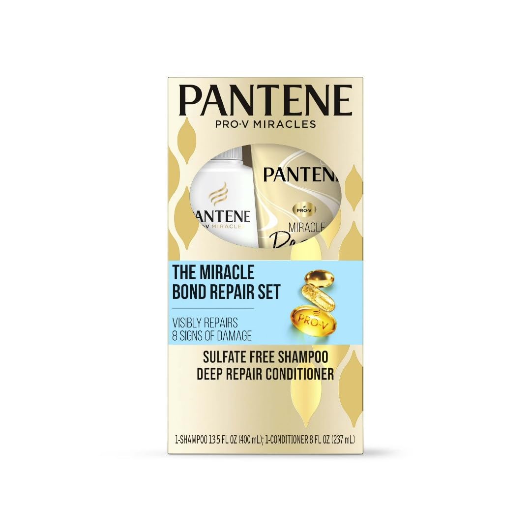 Miracle Bond Repair Keratin + Vitamin E Shampoo and Miracle Rescue Deep Repair Conditioner Dual Pack