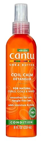 Cantu Shea Butter Detangler Coil Calm Spray 8 Ounce (Pack of 3)