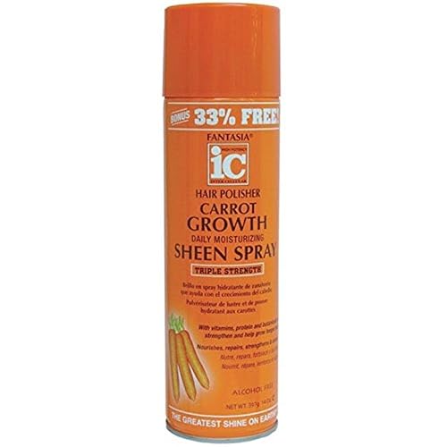 FANTASIA Ic Hair Polisher Carrot Growth Sheen Spray 14 Oz