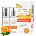 Skin 2.0 Vitamin C Serum with Collagen - Anti-Aging & Dark Spot Remover - Dermatologist Tested Korean Skincare for Brightening & Acne - Clean Beauty