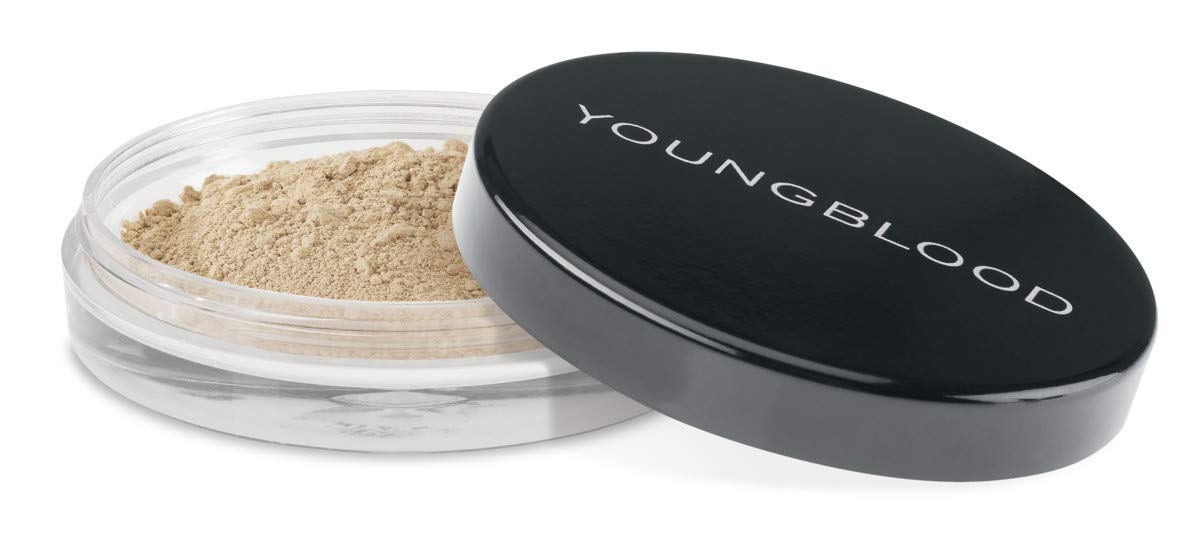 Youngblood Clean Luxury Cosmetics Natural Loose Mineral Foundation, Barely Beige | Loose Face Powder Foundation Mineral Illuminating Full Coverage Oil