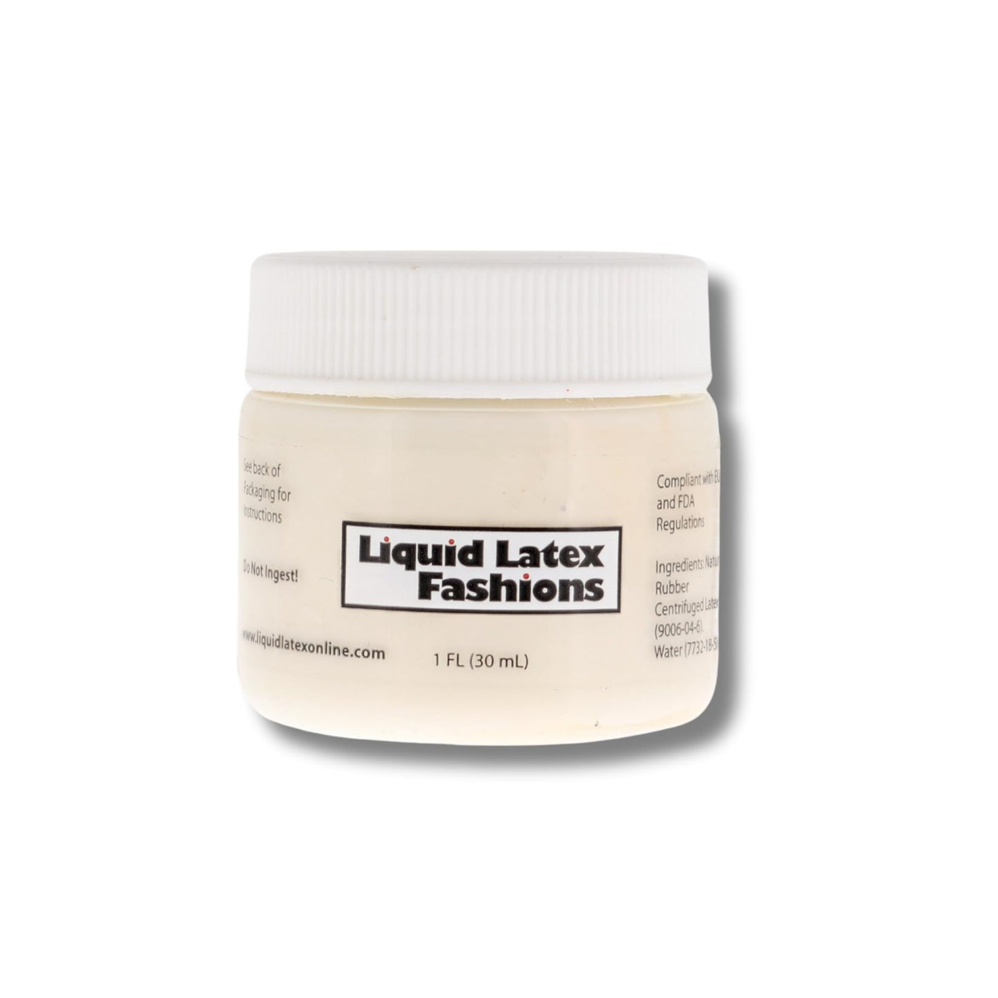 Girls Night Out Liquid Latex Body & Face Paint Kit - Four 1 fl oz (Pink • White • Silver • Black) + 4 Application Brushes - Body Art, Nightclub