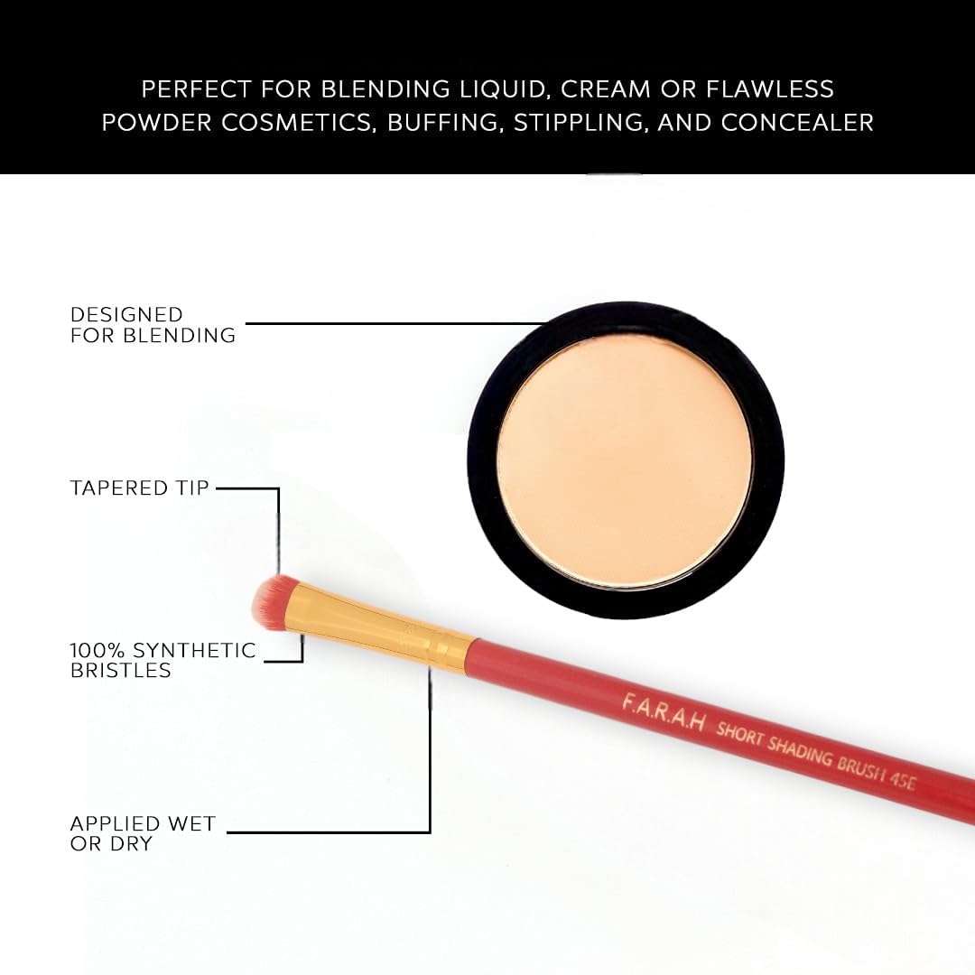 F.A.R.A.H Premium Short Shading Brush 45E (Red)