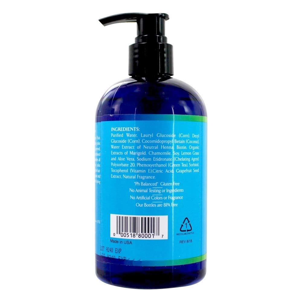 Rainbow Research Organic Herbal Henna Boitin Shampoo, 12 Fluid Ounce
