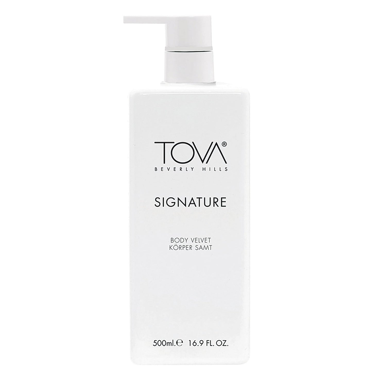 Tova Signature Body Velvet Lotion with Pump - Nourishing Shea Butter Body Lotion for Women, Hydrating & Moisturizing - USA-Made & Cruelty-Free - 16.9