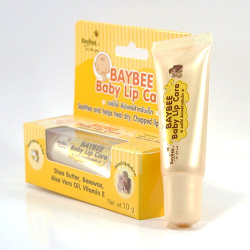 Baybee, Petroleum Free Baby Lip Care (0.35 Oz Tube),10g, Petroleum Free, Soothes and Helps heal Dry, Chapped Lips and Cheeks, Ingredient of Shea