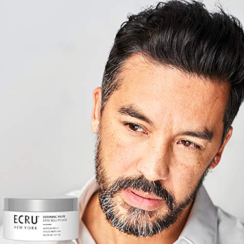ECRU New York Defining Paste, Medium Hold Hair Wax, Styling Cream, Texturizing Hair Products, Travel Size Pomade, 1.69oz