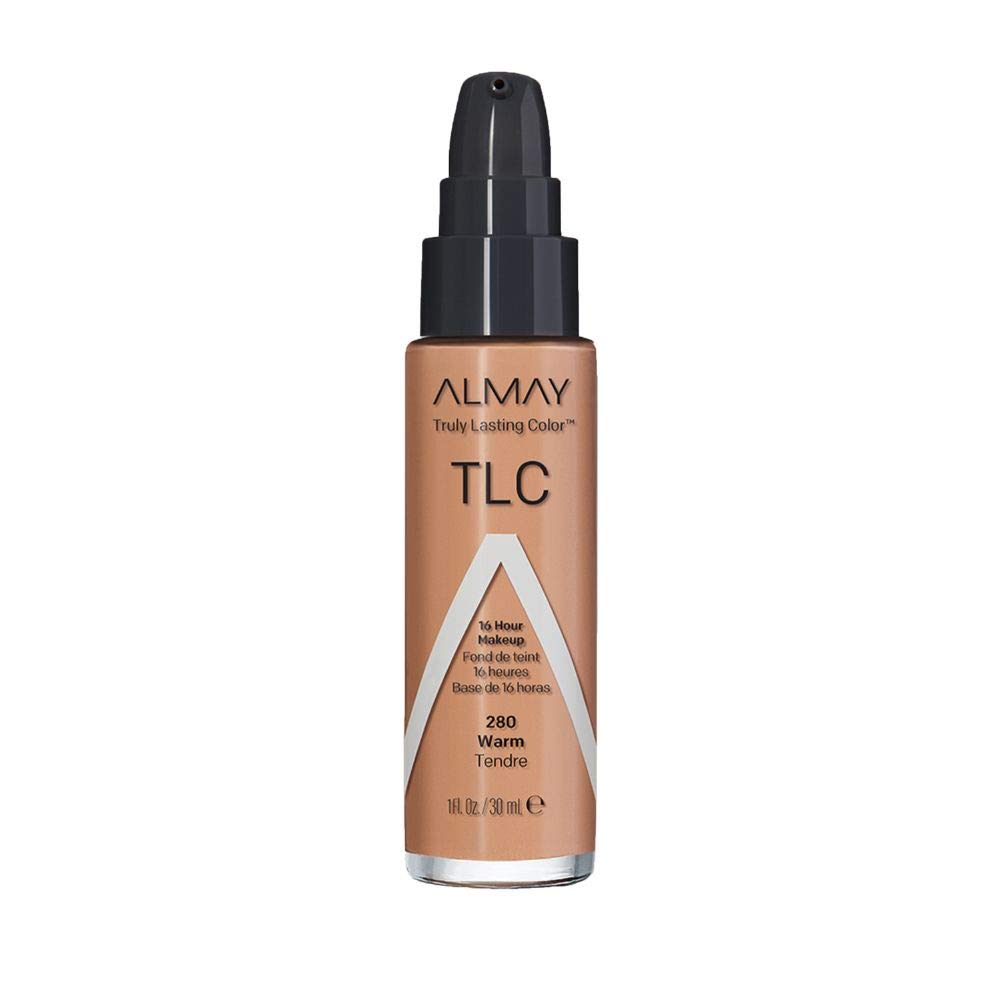 Almay Liquid Foundation, Truly Lasting Color, Long Wearing Natural Finish, Vitamin E and Lemon Extract, Hypoallergenic, Cruelty-Free, Dermatologist