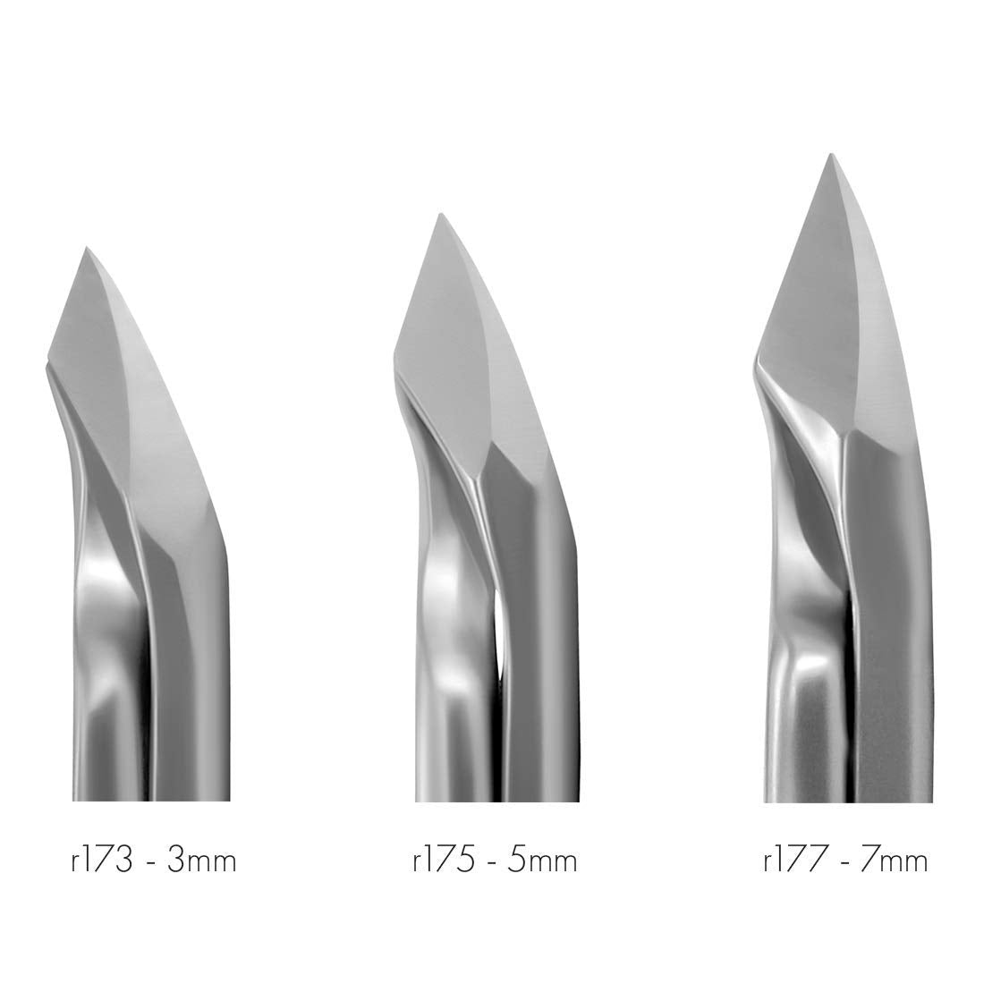 GERMANIKURE Standard Professional Cuticle Trimmer - 1/2 Half Jaw Nipper - Ethically Made in Germany - FINOX Stainless Steel Sharp Cuticle Remover