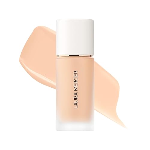 Laura Mercier Real Flawless Weightless Perfecting Waterproof Liquid Foundation: Medium-Buildable Coverage, 12 HR Fade-Proof Wear, Natural Finish, Hydrating, Long Lasting, Non-Comedogenic, Vanille