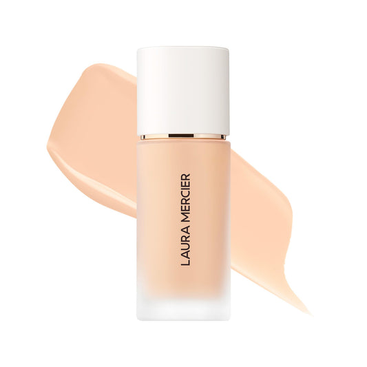 Laura Mercier Real Flawless Weightless Perfecting Waterproof Liquid Foundation: Medium-Buildable Coverage, 12 HR Fade-Proof Wear, Natural Finish, Hydrating, Long Lasting, Non-Comedogenic, Vanille