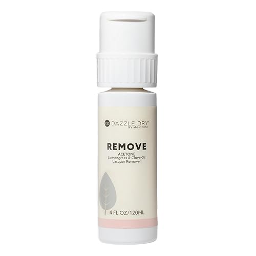 Dazzle Dry Remove Acetone, Lemongrass + Clove Oil Lacquer Remover, 4 oz (120 mL), Menda Pump
