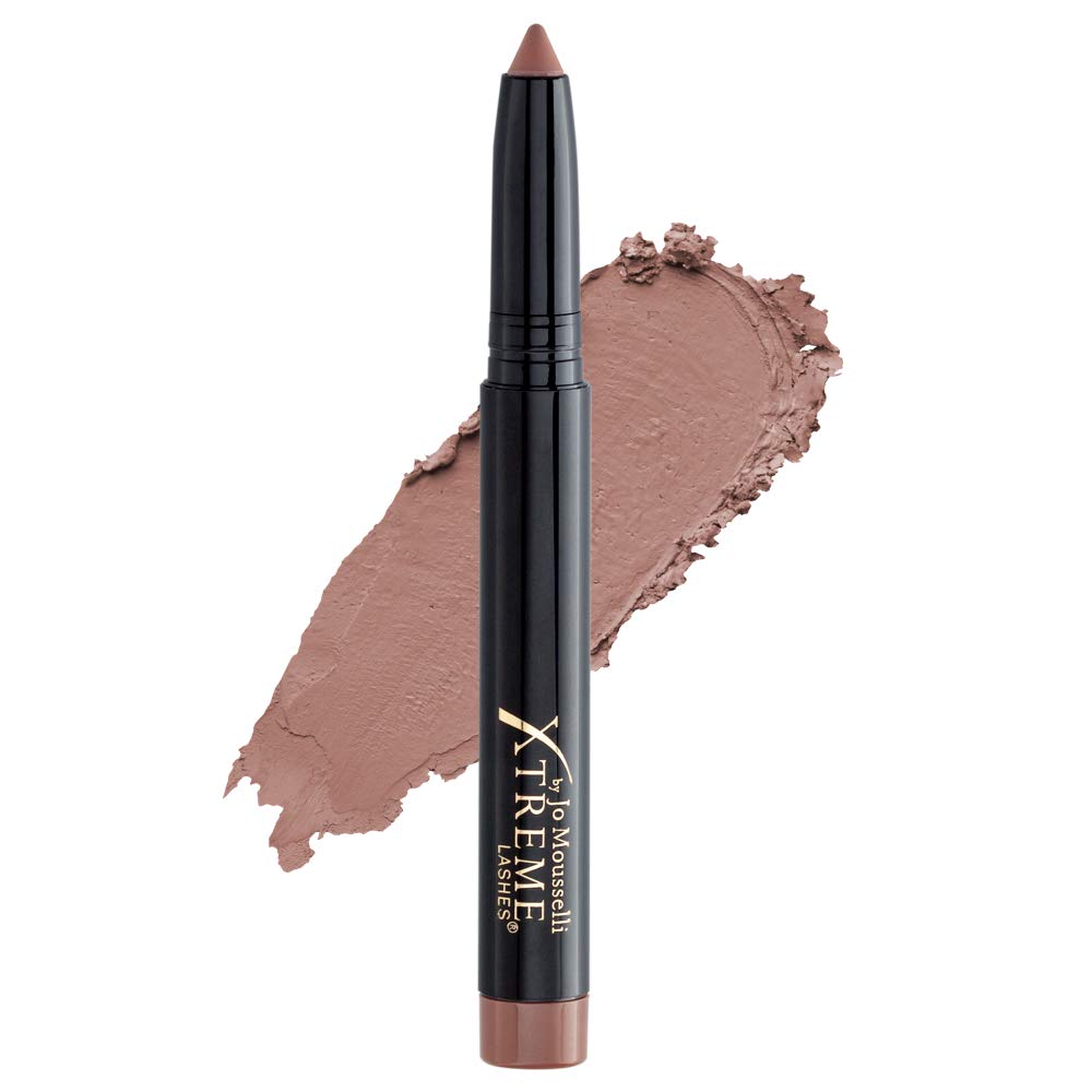 Xtreme Lashes Glideshadow Long Lasting Eyeshadow Stick, Sienna, Matte Finish, Lightweight Cream to Powder Makeup, No Fallout, Lash Extension Safe