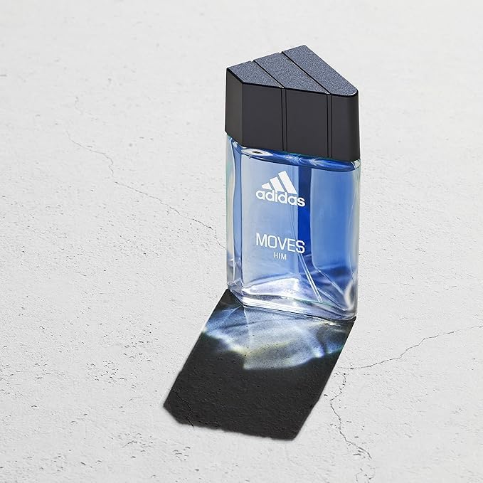 Adidas Moves Him Body Fragrance 2.5 fl oz (Pack of 1) , Notes of Green Apple, Cedarwood, Musk, Men's Fragrance, Long Lasting, Sporty Fragrance, Travel Beauty and Personal Care adidas