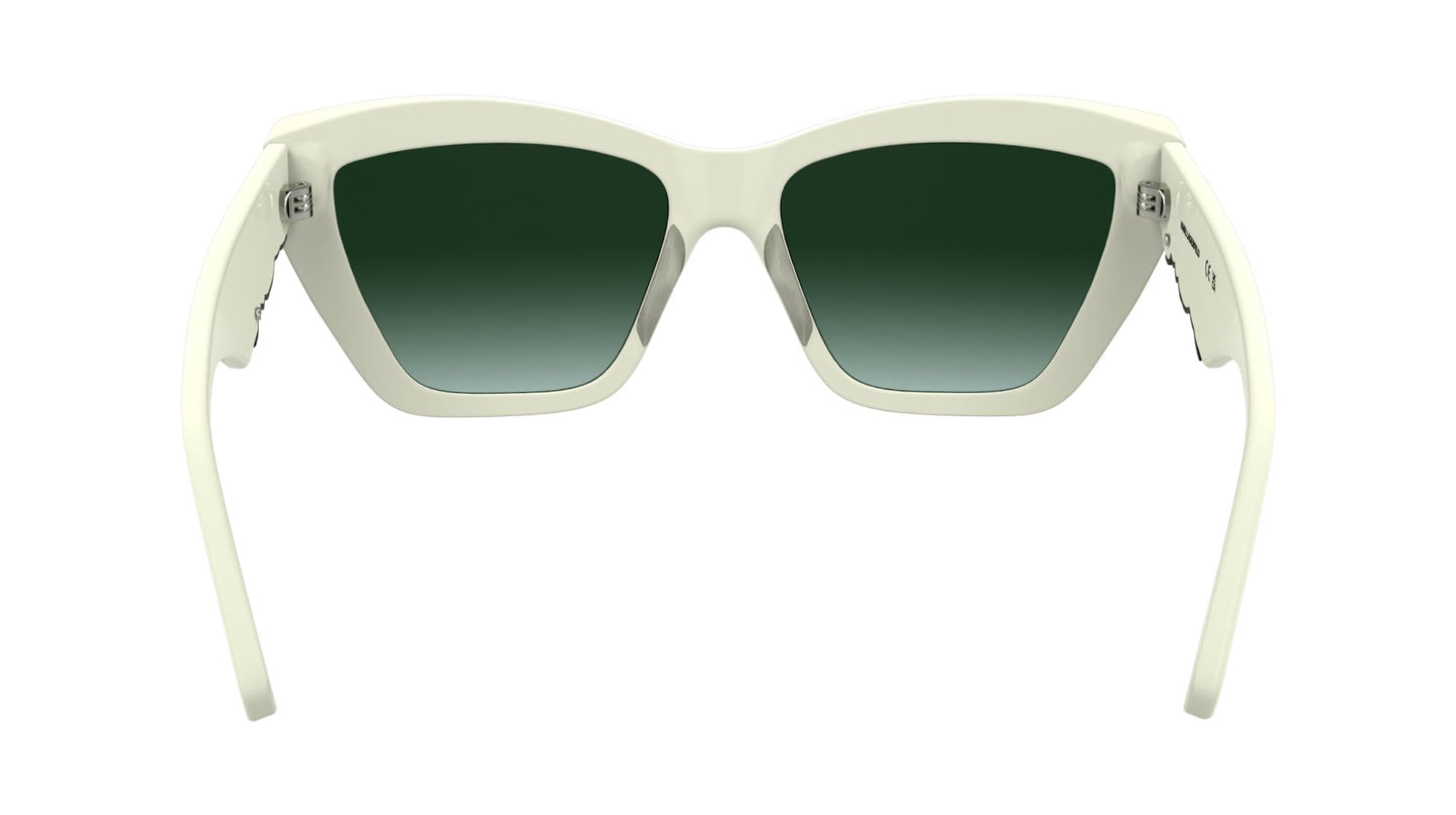 KARL LAGERFELD Women's Sunglasses KL6179S - White with Gradient Green Lens