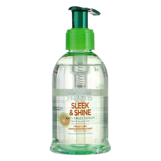 Garnier Fructis Sleek Shine Anti Frizz Serum Frizzy, 5.1 FZ