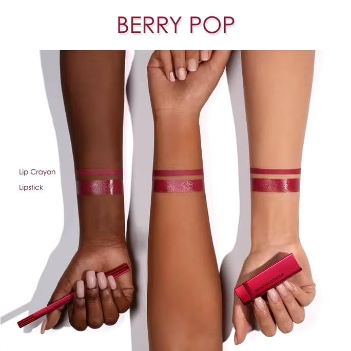 Natasha Denona Berry Pop Lip Crayon (cherry mauve), 0.04 Ounce (Pack of 1)
