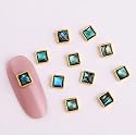 10pcs Japanese Ultra-thin Shell Alloy Gold Edging Nail Ornament DIY Nail Art Decorations Shiny Manicure Accessories 3D Nail Jewelry(07) Beauty & Personal Care GOUDAI