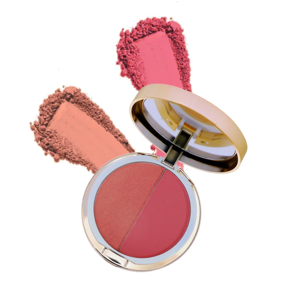 Emani Blush & Bronzer - Natural Mineral Pressed Bronzer for Face - Radiant Skin Blush for Sun Kissed Glow, All Skin Types including Sensitive Skin