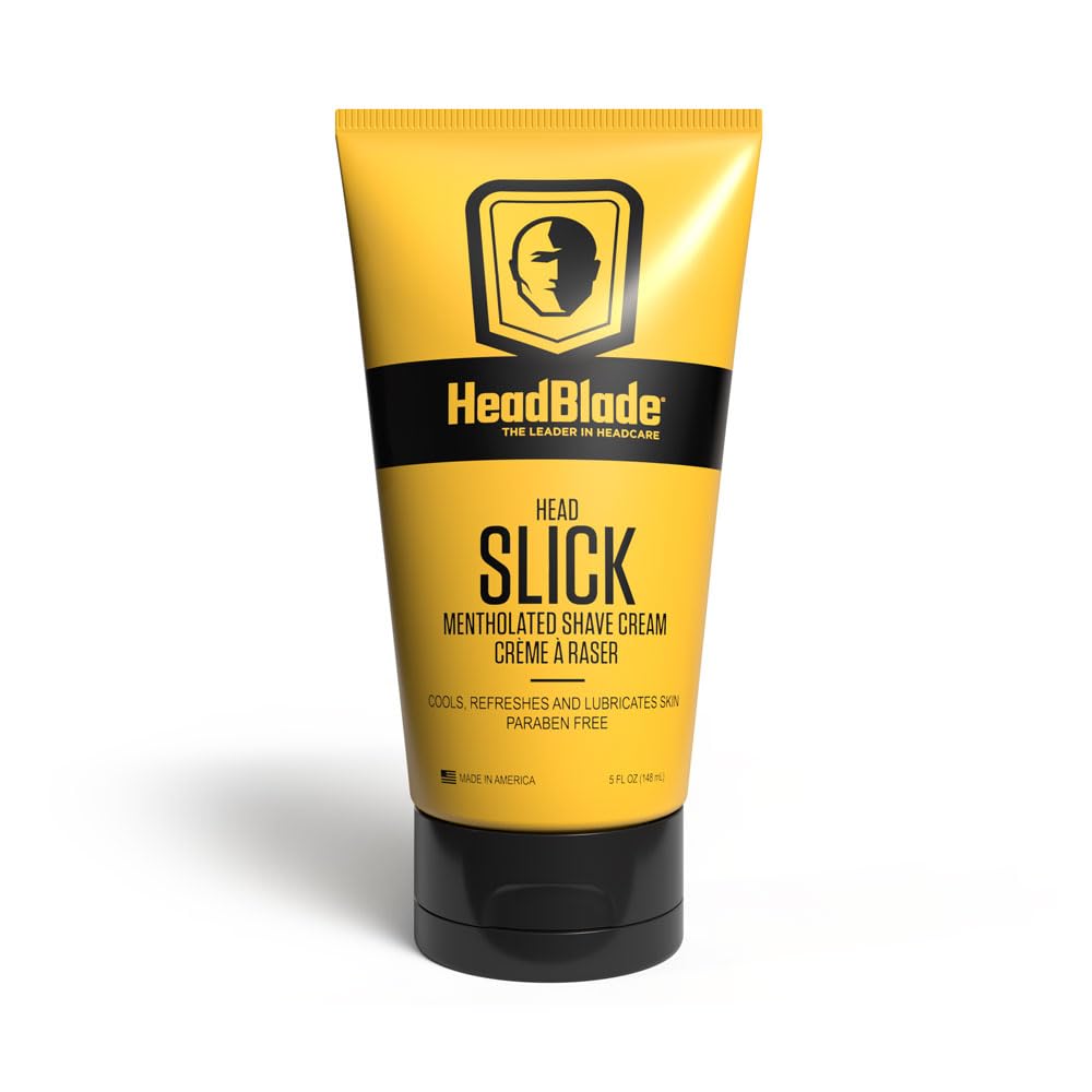 ATX Men's Head Shaving Basics Bundle with 5oz HeadSlick Cream, Razor, Blade Refills Beauty and Personal Care HeadBlade