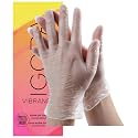 IgoraVibrance 7-1 Medium Blonde Cendre Tone On Tone Alcohol-Free Demi-Permanent Hair Color 2 Fl Oz with Clear Powdered Medium Vinyl Gloves (Bundle)