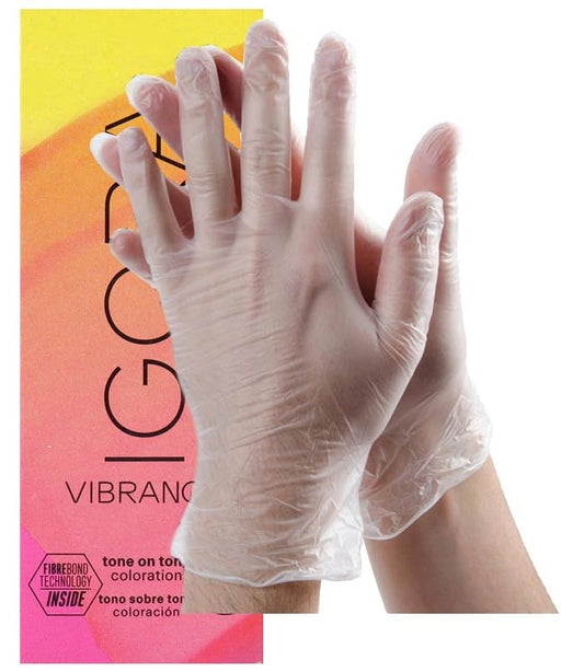 IgoraVibrance 0-00 Clear Tone On Tone Alcohol-Free Demi-Permanent Hair Color 2 Fl Oz with Clear Powdered Medium Vinyl Gloves (Bundle) Beauty & Personal Care M Hair Designs