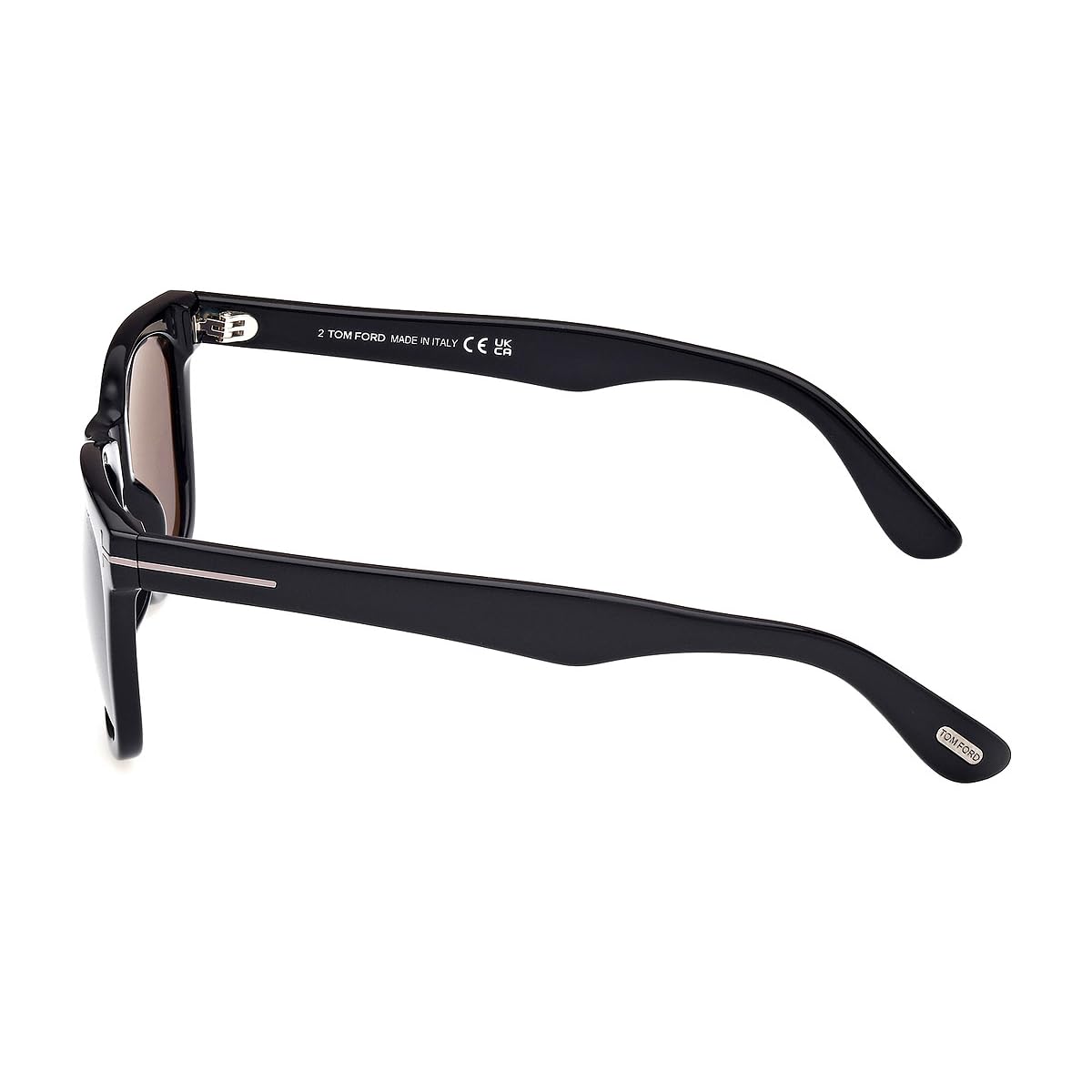 Tom Ford Kevyn Polarized Smoke Square Men's Sunglasses FT1099-N 01D 52, Shiny Black