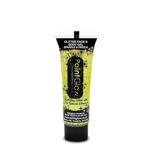 Paint Glow Holographic Fine Face & Body Glitter Gel (Gold)