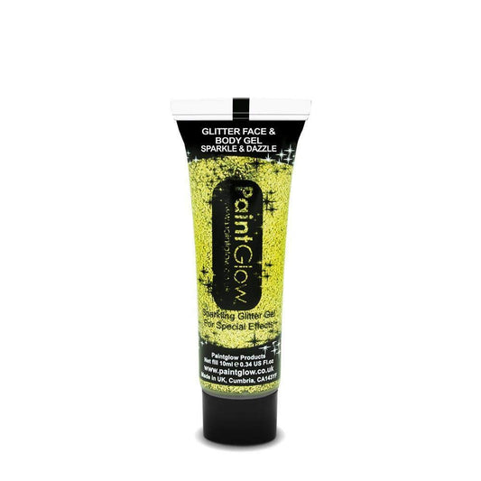 Paint Glow Holographic Fine Face & Body Glitter Gel (Gold) Beauty & Personal Care PaintGlow
