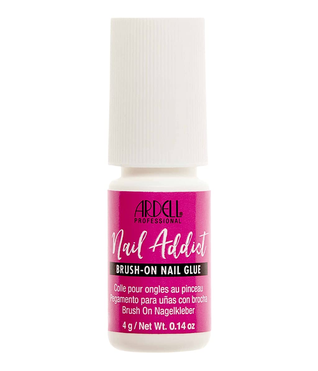 Ardell Professional Nail Addict, Brush-On Nail Glue - Quick-Dry, Long-Lasting Adhesive for Acrylic & Press On Nails, Nail Art, and Repairs | Easy Beauty & Personal Care Ardell
