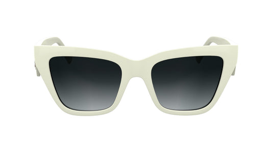 KARL LAGERFELD Women's Sunglasses KL6184S - White with Gradient Grey Lens