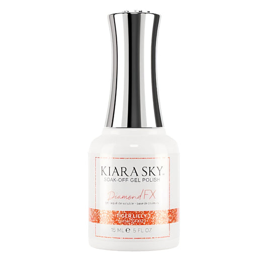 KIARA SKY Diamond FX Reflective Gel Polish (Tiger Lilly) Beauty & Personal Care KIARA SKY