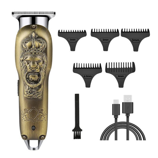 GLESVOWIO Pro Hair Clipper Vintage T9 Electric Cordless Cutting Machine Professional Barber Trimmer for Men Rechargeable Shaver Beard Beauty and Personal Care GLESVOWIO