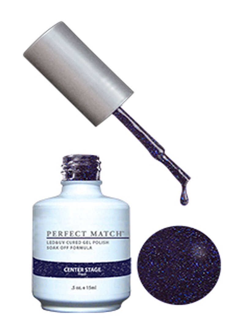 Perfect Match LECHAT Gel Polish + Matching Lacquer, Center Stage, 0.500 Ounce Beauty & Personal Care Perfect Match