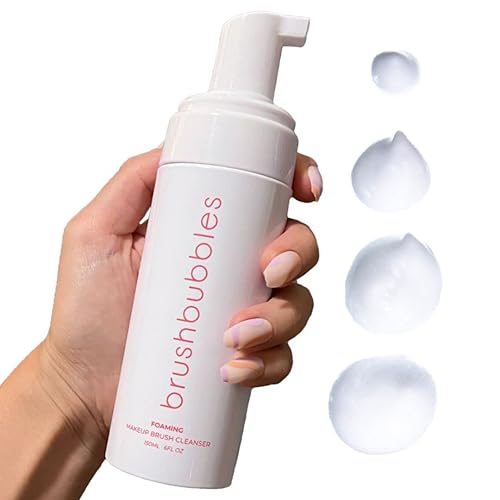 Brush Bubbles Foaming Makeup Brush Shampoo And Conditioning Cleanser For Makeup Sponges, Brushes & Applicators, Fragrance Free, Cruelty-Free, Vegan