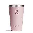 Hydro Flask All Around Tumbler Press-In Lid, Insulated Travel Mug, Stainless Steel Coffee Cup 16 Oz Trillium Pink