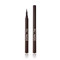 FLOWER BEAUTY By Drew Barrymore Forever Wear Winged Eyeliner - Long-Lasting + Smudge-Proof - Liquid Eyeliner + Winged Applicator (Dark + Stormy)