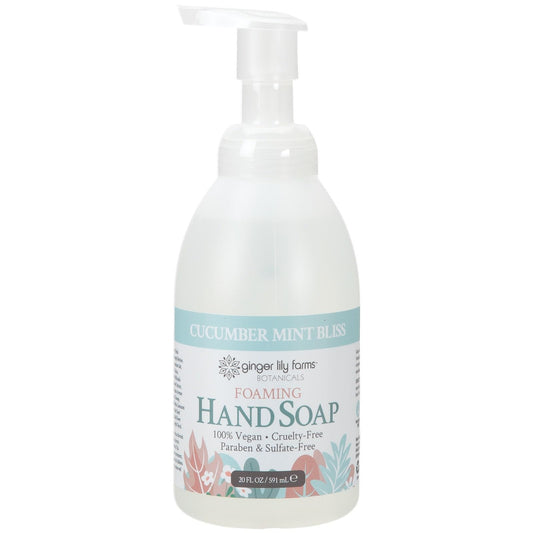 Ginger Lily Farms Botanicals All-Purpose Foaming Hand Soap Refill, 100% Vegan & Cruelty-Free, Cucumber Mint Bliss Scent, 20 Fl Oz (Pack of 1) Beauty & Personal Care Ginger Lily Farms
